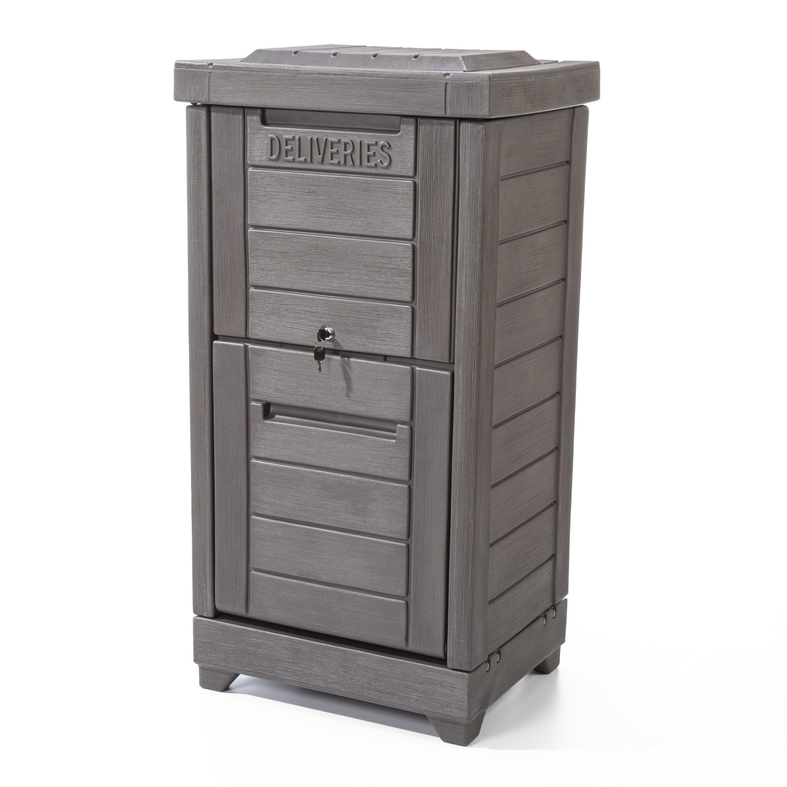 Step2 Ground Mount Brown Plastic Extra Large Lockable Package Box