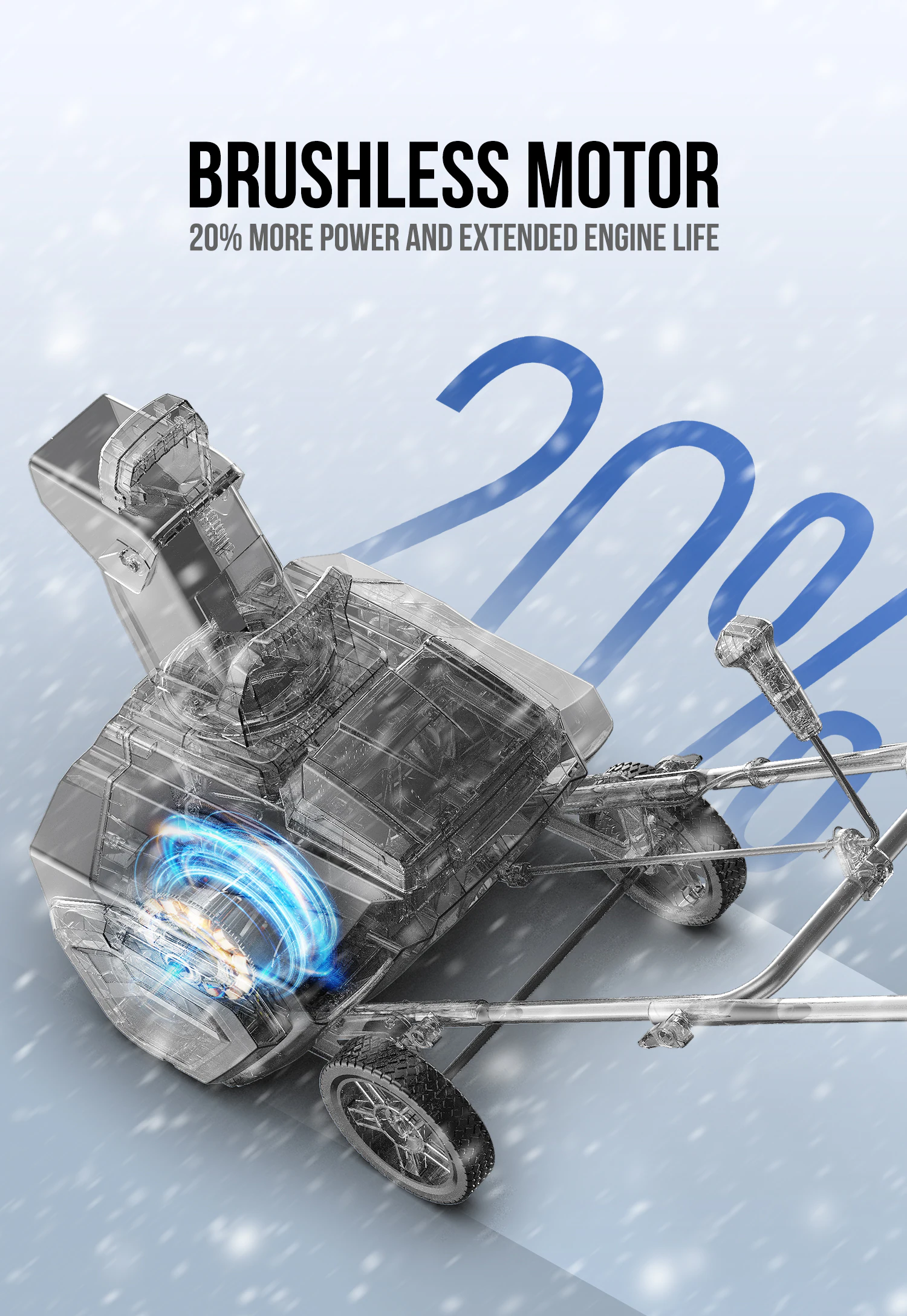 Wild Badger Power Cordless 40-volt 20-in Single-stage Push Battery Snow Blower 4 Ah (Battery and Charger Included)