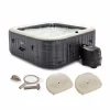 Intex 140 Jet 6-Person Inflatable Square Hot Tub (Cover Included)