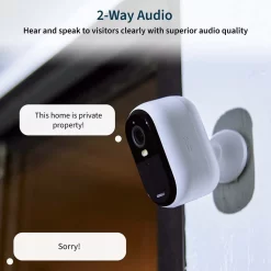 Arlo Essential Outdoor Camera (2nd Generation) Indoor/Outdoor 1-Channel 2-Camera 2K Battery-operated Spotlight Security Camera System