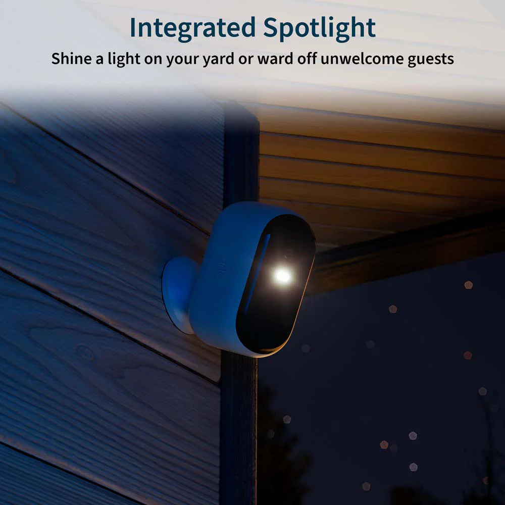 Arlo Essential Outdoor Camera (2nd Generation) Indoor/Outdoor 1-Channel 2-Camera 2K Battery-operated Spotlight Security Camera System