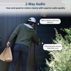 Arlo 2nd Generation Wi-Fi Compatible Smart Video Doorbell in White