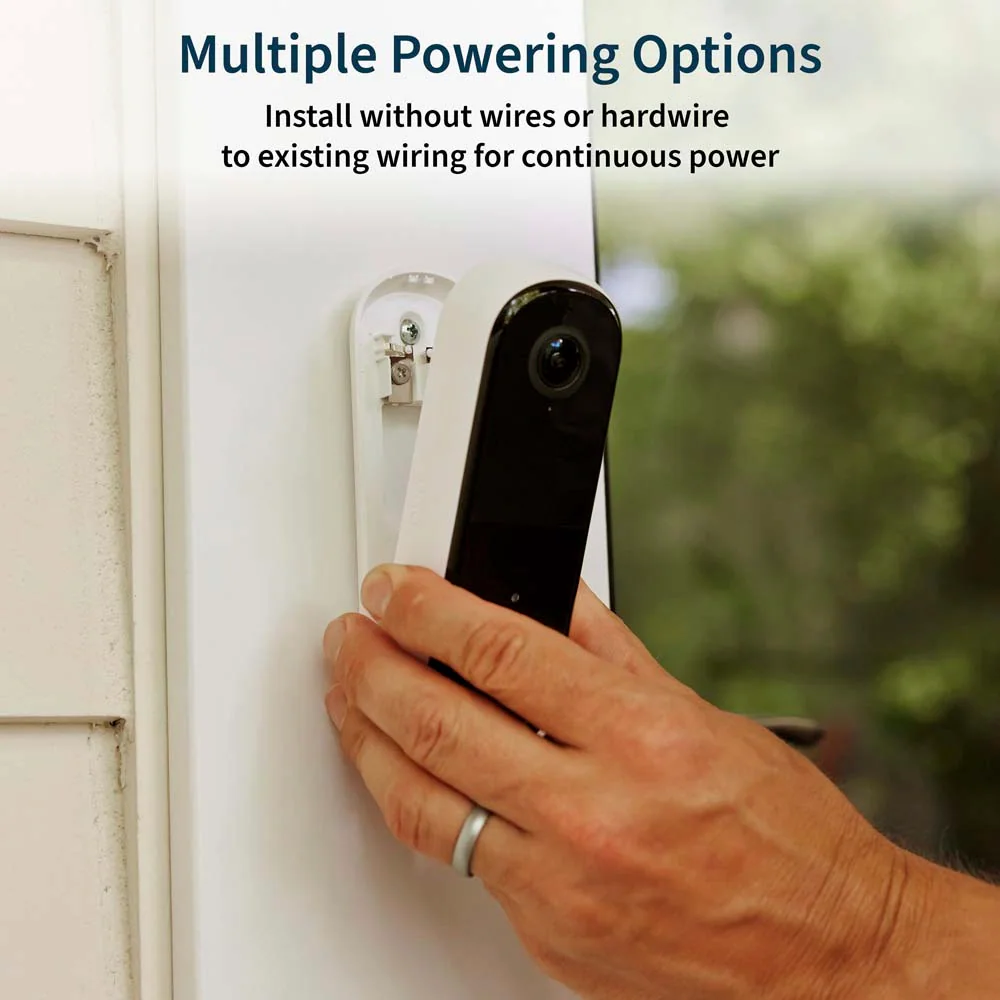 Arlo 2nd Generation Wi-Fi Compatible Smart Video Doorbell in White