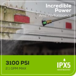 Greenworks Industrial Grade 3100 PSI 2.1-GPM Cold Water Electric Pressure Washer with 5 Spray Tips