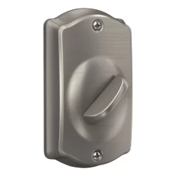 Schlage Camelot Satin Nickel Electronic Deadbolt and Handleset with Keypad