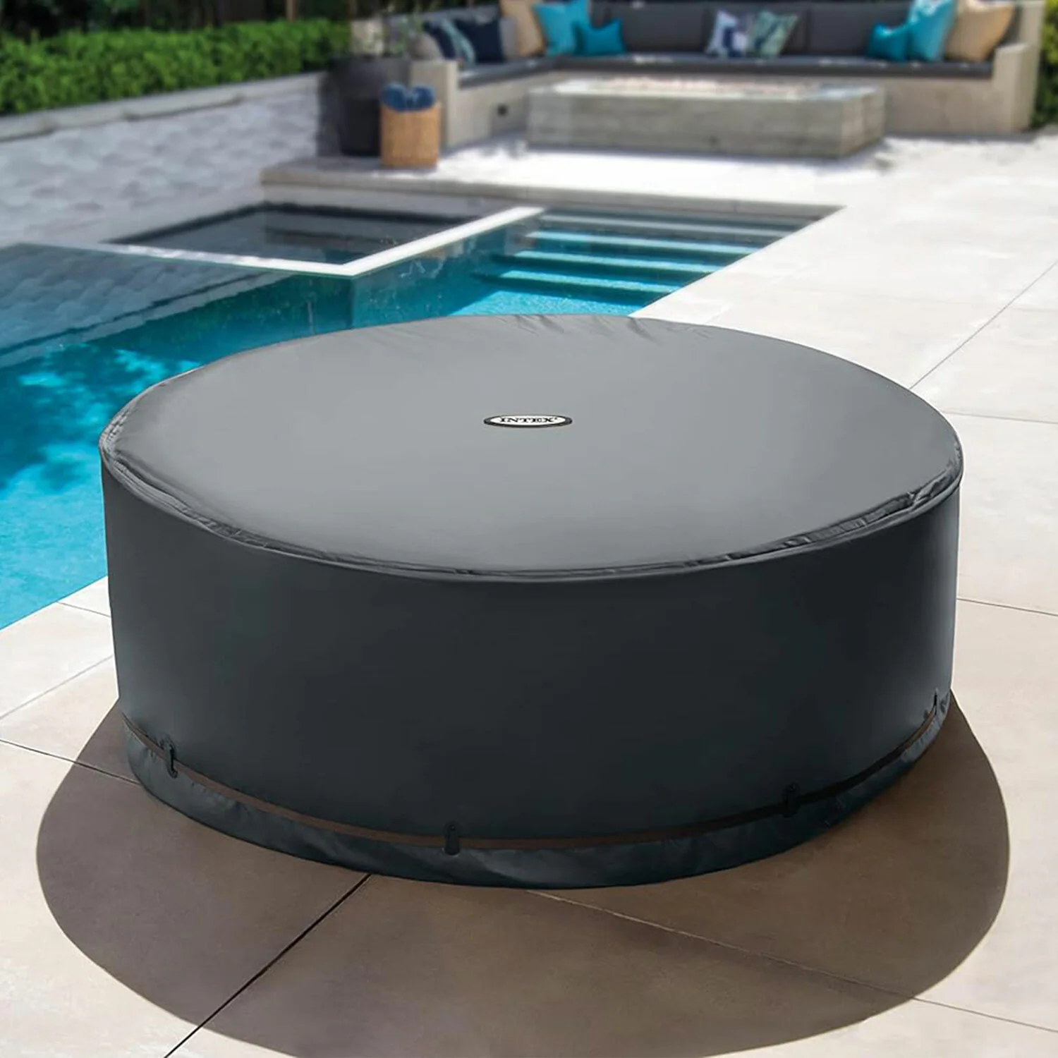Intex 120 Jet 6-Person Inflatable Round Hot Tub