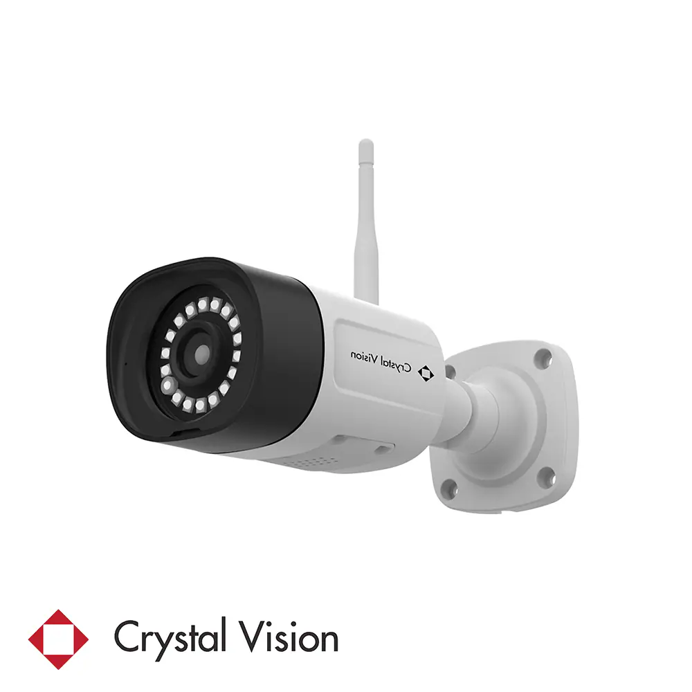 Crystal Vision Indoor/Outdoor 4-Camera Hardwired Floodlight 1Tb Hard Drive Security Camera System