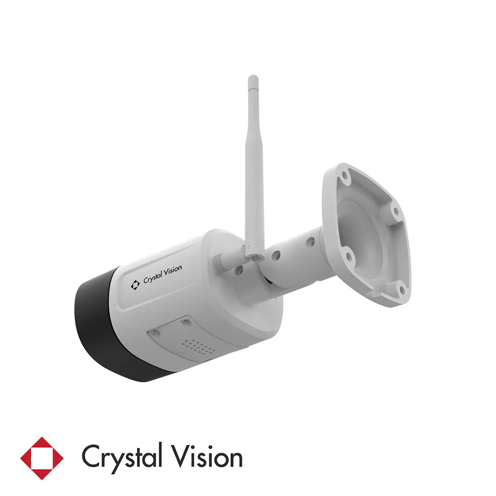 Crystal Vision Indoor/Outdoor 4-Camera Hardwired Floodlight 1Tb Hard Drive Security Camera System