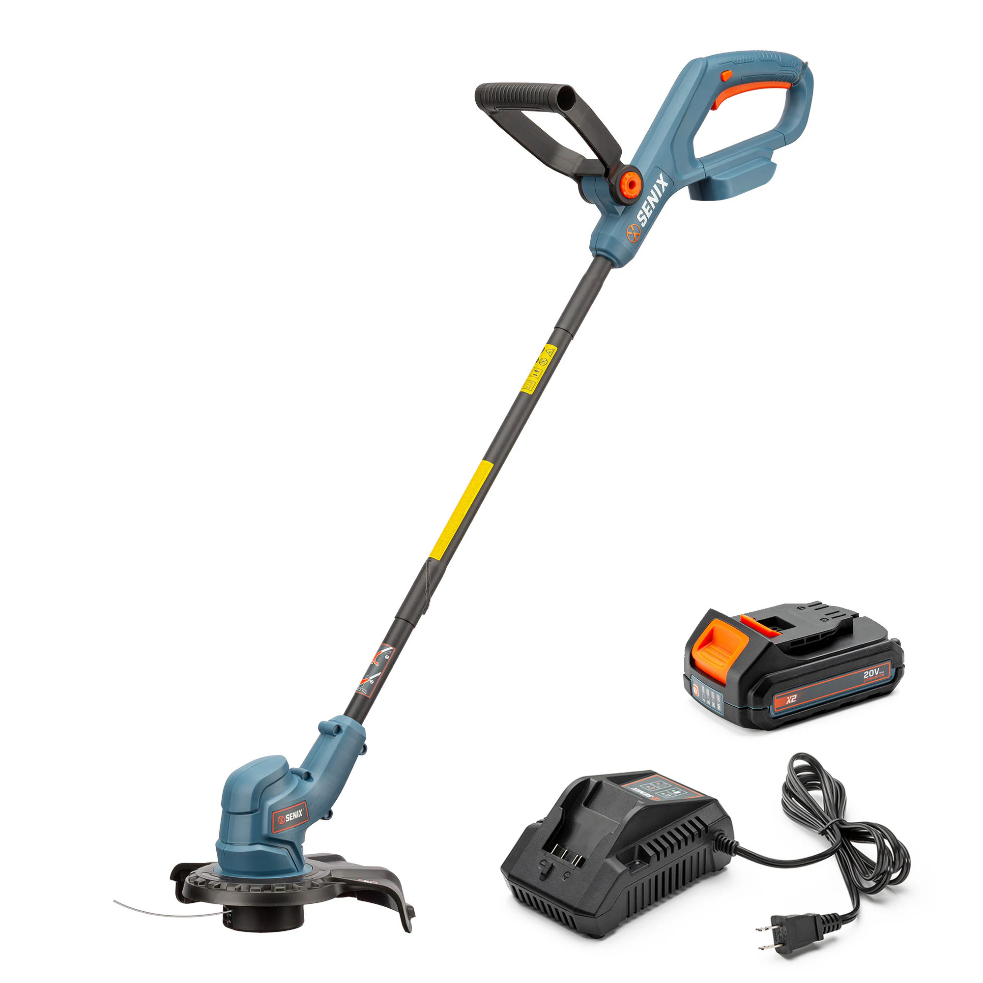 SENIX X2 20-volt Max Cordless Battery String Trimmer and Leaf Blower Combo Kit 4 Ah (Battery & Charger Included)
