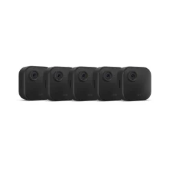 Blink Outdoor 4 - Wireless Smart Security Camera, Two-year Battery, 1080p HD Day and Infrared Night Live View, Two-way Talk — 5 Camera System