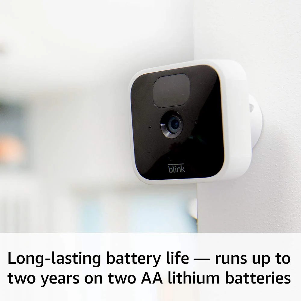 Blink Indoor (3rd Gen) - Wireless, HD Security Camera with Two-year Battery Life, Motion Detection, and Two-way Audio - 3 Camera System
