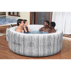 Bestway 120 Jet 4-Person Inflatable Round Hot Tub (Cover Included)