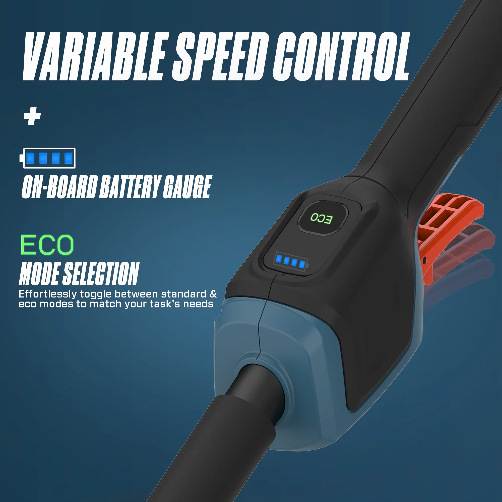 SENIX 60-volt Max 16-in Straight Shaft Battery String Trimmer 3 Ah (Battery and Charger Included)