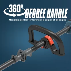 SENIX 60-volt Max 16-in Straight Shaft Battery String Trimmer 3 Ah (Battery and Charger Included)