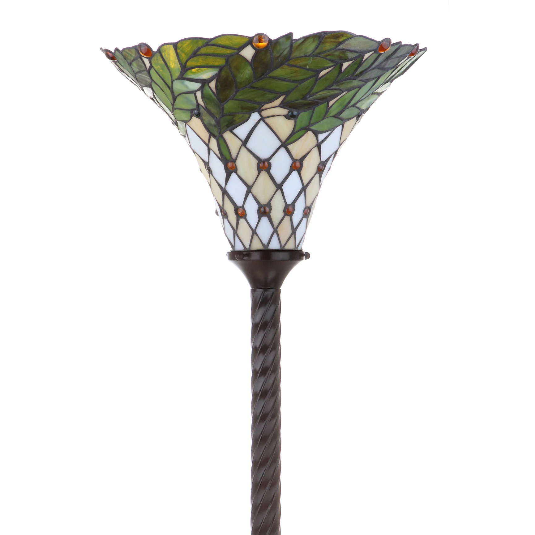 JONATHAN Y 71-in Bronze Torchiere Floor Lamp