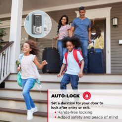 Kwikset Halo Keyless Entry Satin Nickel Smart Lock Electronic Deadbolt with Wifi Smartkey Touchscreen