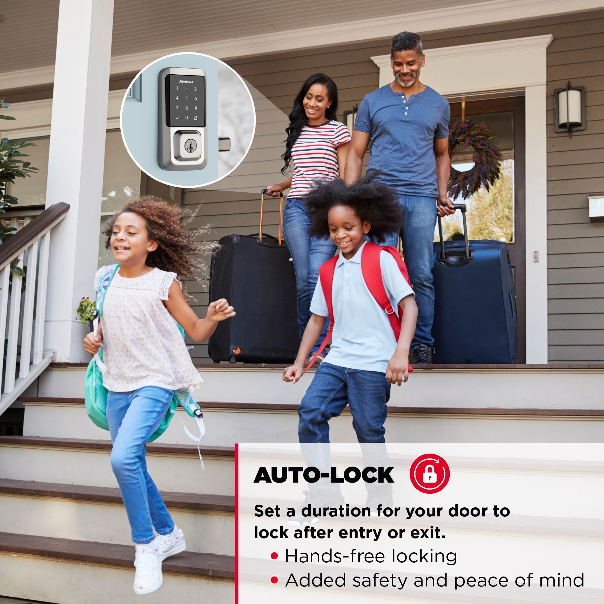 Kwikset Halo Keyless Entry Satin Nickel Smart Lock Electronic Deadbolt with Wifi Smartkey Touchscreen