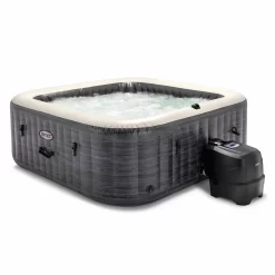 Intex 140 Jet 6-Person Inflatable Square Hot Tub (Cover Included)