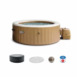 Intex 120 Jet 4-Person Inflatable Round Hot Tub (Cover Included)