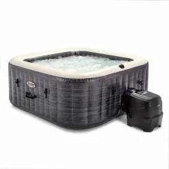 Intex 140 Jet 4-Person Inflatable Square Hot Tub (Cover Included)
