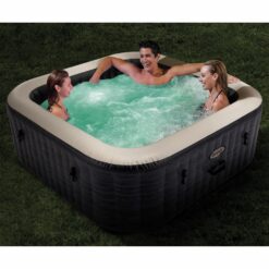 Intex 140 Jet 4-Person Inflatable Square Hot Tub (Cover Included)