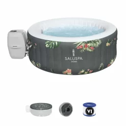 Bestway 110 Jet 3-Person Inflatable Round Hot Tub (Cover Included)