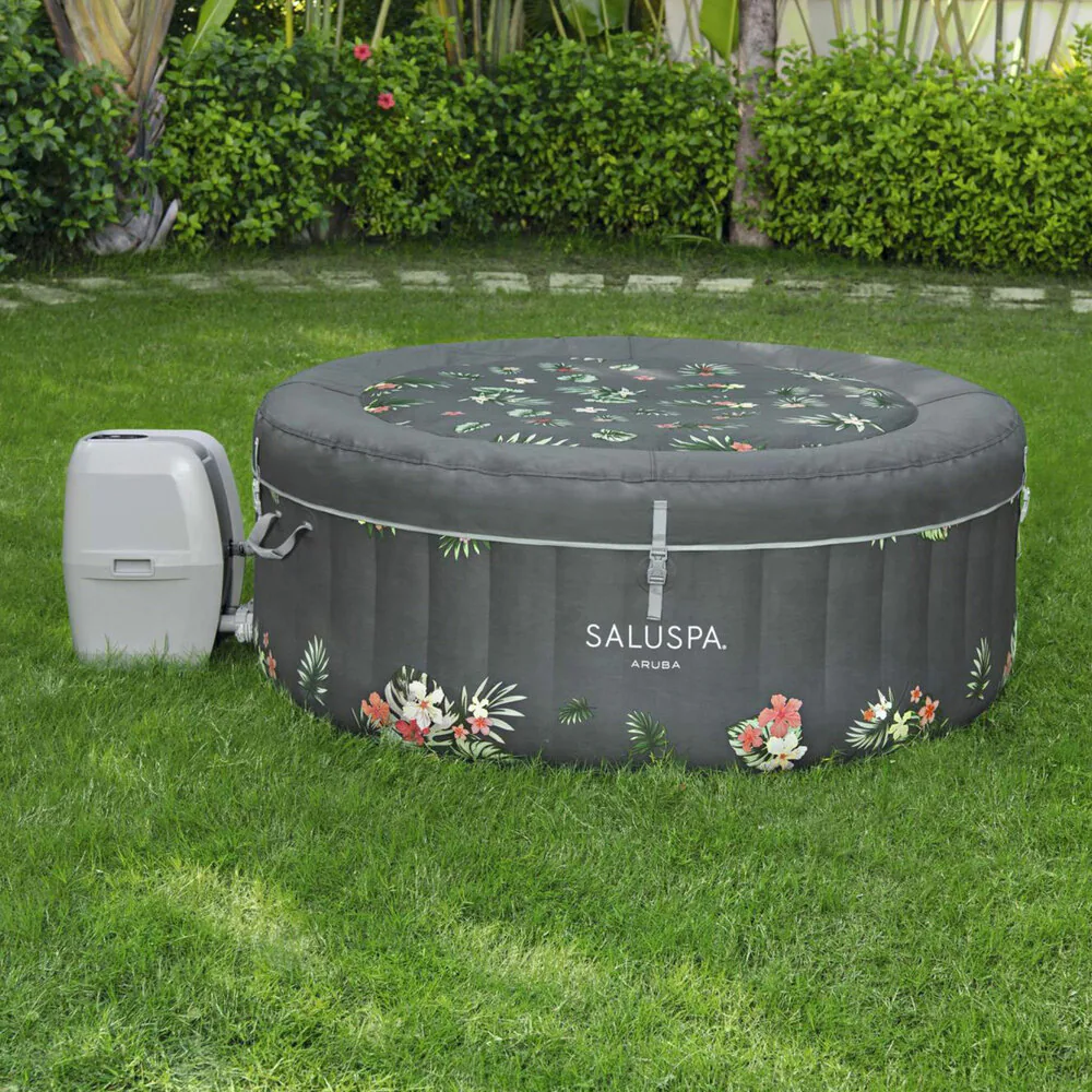 Bestway 110 Jet 3-Person Inflatable Round Hot Tub (Cover Included)