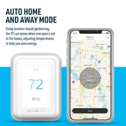 Honeywell Home White Smart Thermostat and Room Sensor with Wi-Fi Compatibility