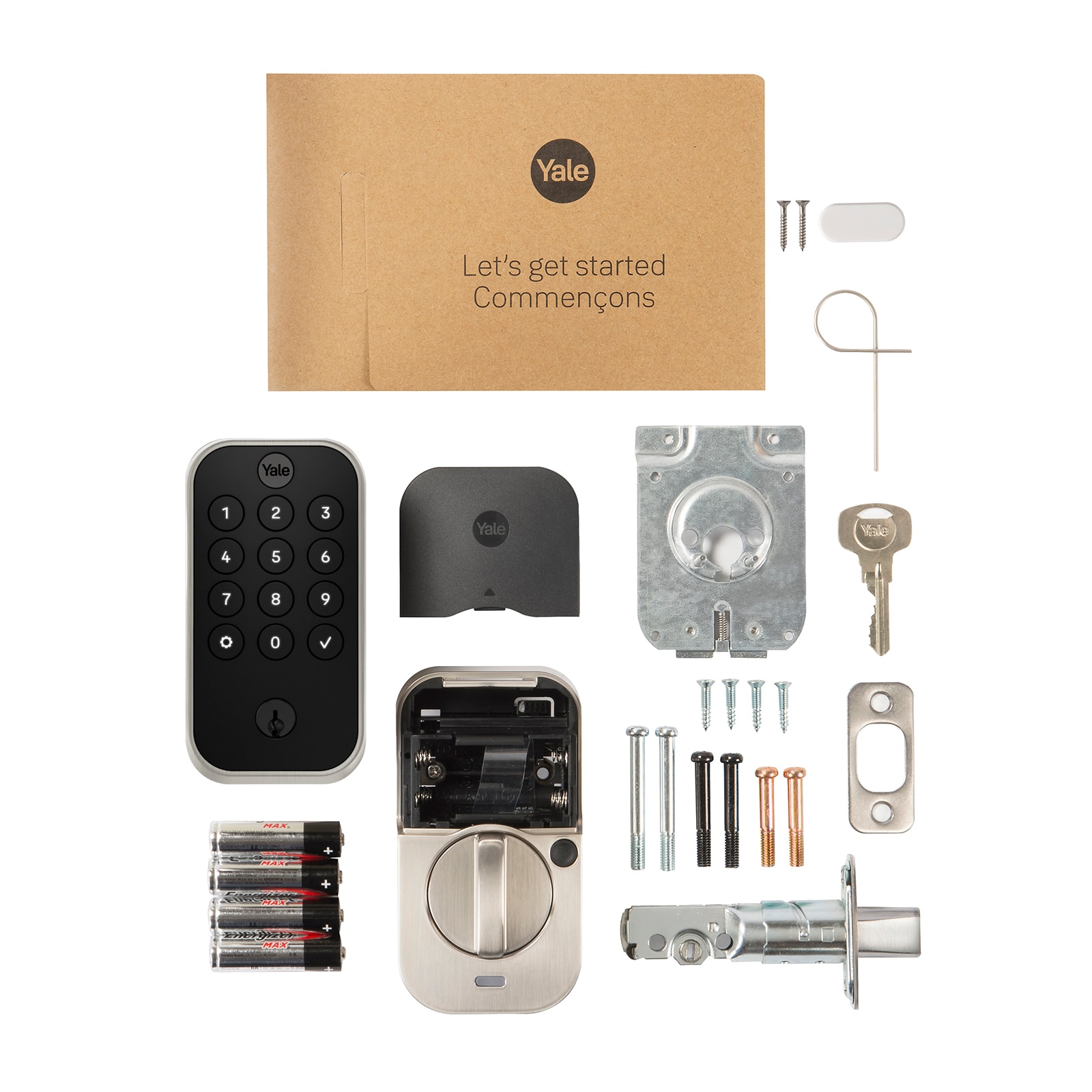 Yale Assure Lock 2 Satin Nickel Smart Lock Electronic Deadbolt with Wifi Bluetooth Keypad