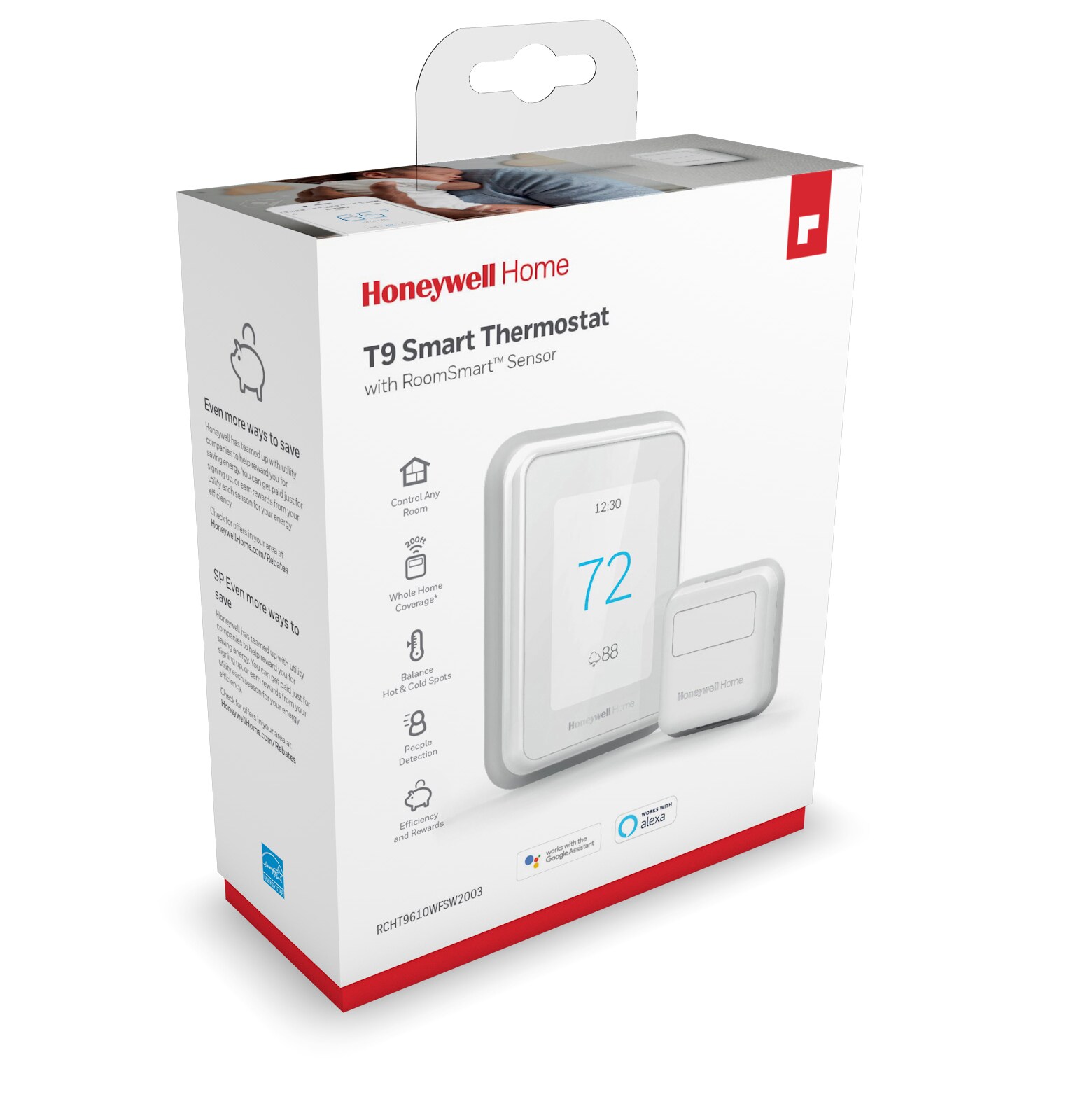 Honeywell Home White Smart Thermostat and Room Sensor with Wi-Fi Compatibility