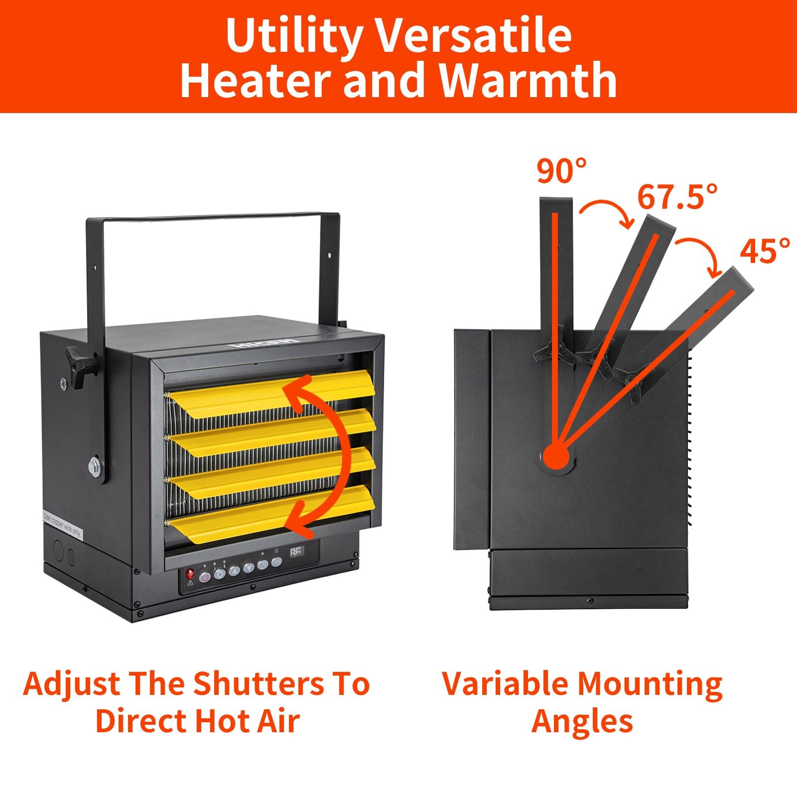 EdenDirect Up to 7500-Watt Portable with Thermostat