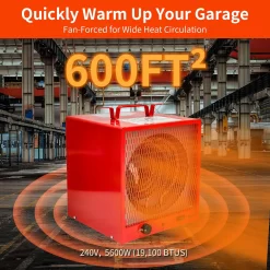 EdenDirect Up to 5600-Watt Portable with Thermostat