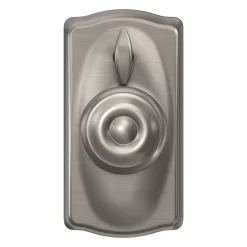 Schlage Customizable Keying Camelot-Georgian Satin Nickel Electronic Knob with Keypad