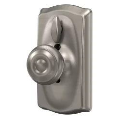 Schlage Customizable Keying Camelot-Georgian Satin Nickel Electronic Knob with Keypad