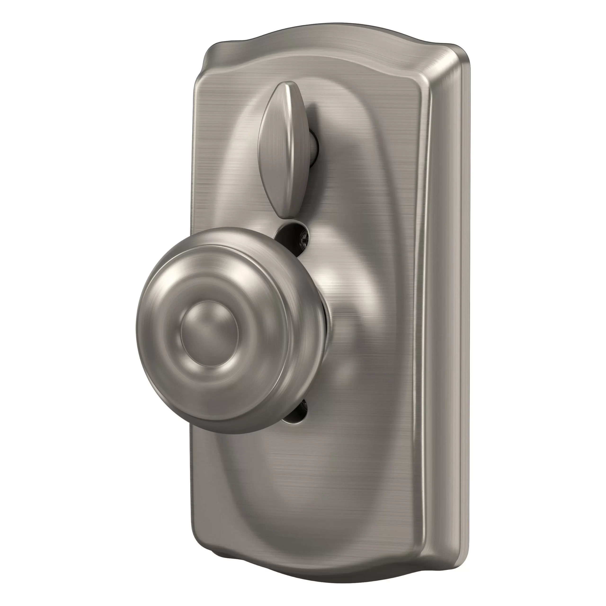 Schlage Customizable Keying Camelot-Georgian Satin Nickel Electronic Knob with Keypad