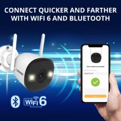 Defender Guard Pro 4K AI Indoor/Outdoor 2-Channel 2-Camera 4K Plug-in Bullet Micro Sd (Included) Security Camera System