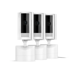 Ring Pan-Tilt Indoor Cam with 360 Horizontal Pan Coverage, Live View and Two-Way Talk, and HD Video 3-Pack
