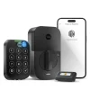 Yale Assure Lock 2 Black Suede Smart Lock Electronic Deadbolt with Wifi Bluetooth Fingerprint Touchscreen Keypad