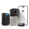 Yale Assure Lock 2 Satin Nickel Smart Lock Electronic Deadbolt with Wifi Bluetooth Fingerprint Touchscreen Keypad