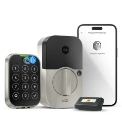Yale Assure Lock 2 Satin Nickel Smart Lock Electronic Deadbolt with Wifi Bluetooth Fingerprint Touchscreen Keypad