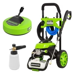 Greenworks 2000 PSI 1.2-GPM Cold Water Electric Pressure Washer with 4 Spray Tips and Surface Cleaner
