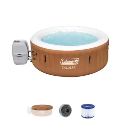 Coleman 120 Jet 4-Person Inflatable Round Hot Tub (Cover Included)