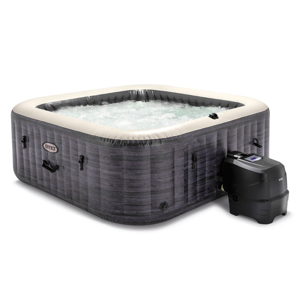 Intex 140 Jet 6-Person Inflatable Square Hot Tub (Cover Included)
