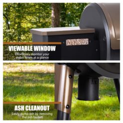 Z GRILLS Grill Elite ZPG-550B4 with Meat Probes 549-Sq in Bronze Pellet Grill