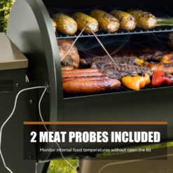 Z GRILLS Grill Elite ZPG-550B4 with Meat Probes 549-Sq in Bronze Pellet Grill