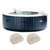 Intex 170 Jet 6-Person Inflatable Round Hot Tub (Cover Included)