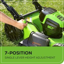 Greenworks 80-volt Max 21-in Cordless Push Lawn Mower 4 Ah (1-Battery and Charger Included)