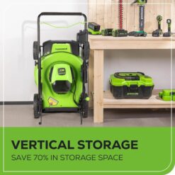 Greenworks 80-volt Max 21-in Cordless Push Lawn Mower 4 Ah (1-Battery and Charger Included)