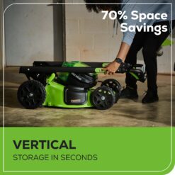 Greenworks Pro 80-volt 21-in Cordless Self-propelled Lawn Mower 5 Ah (1-Battery and Charger Included)