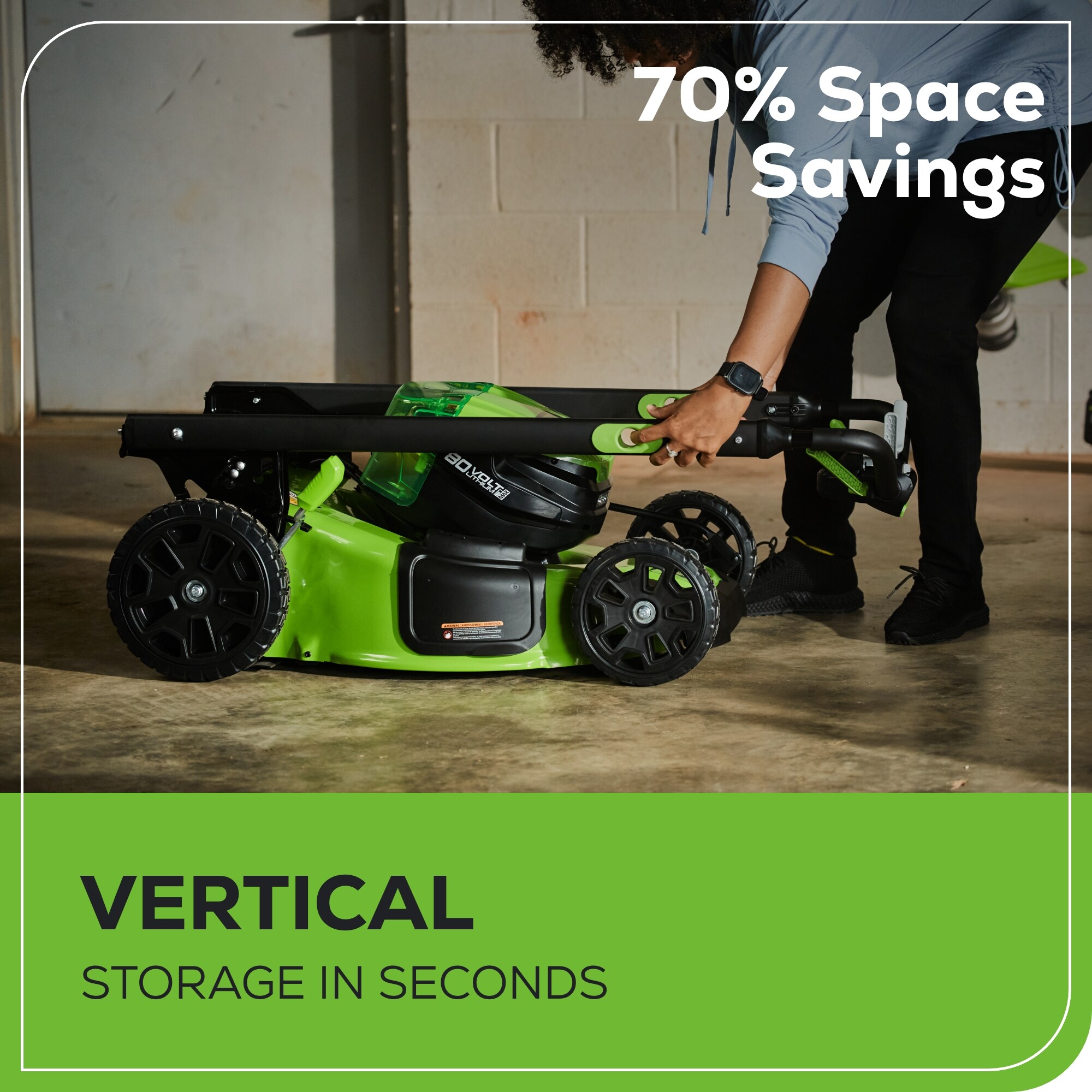 Greenworks Pro 80-volt 21-in Cordless Self-propelled Lawn Mower 5 Ah (1-Battery and Charger Included)